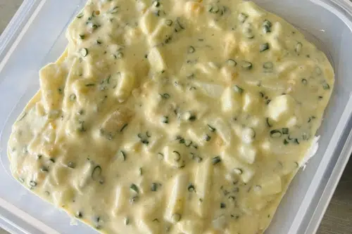 Huisgemaakte eiersalade