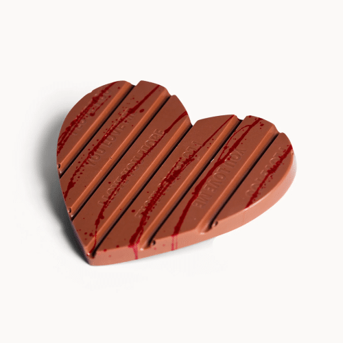Bonbon hart caramel flakes