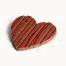 Bonbon hart caramel flakes
