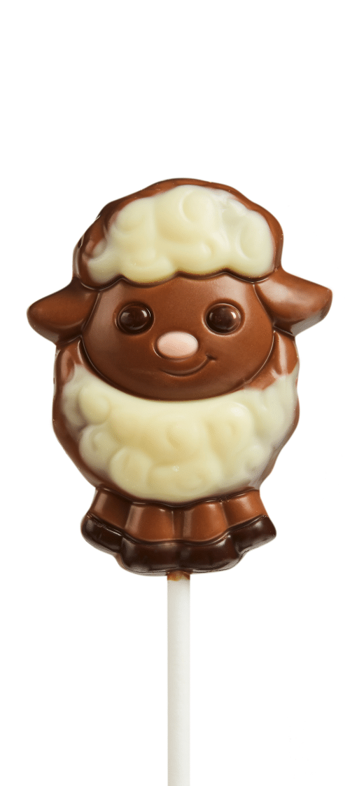 chocolade lollie schaap