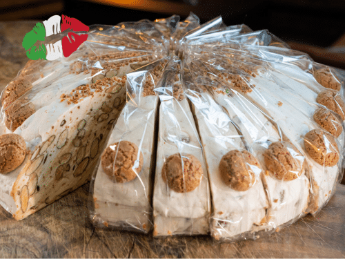 Zachte Nougat punt Italie Amaretti koekjes