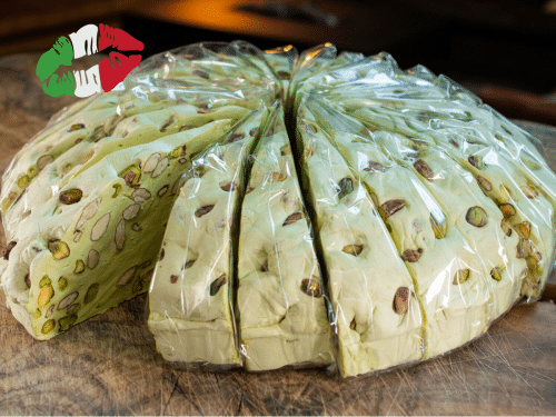Zachte Nougat punt Italie pistache
