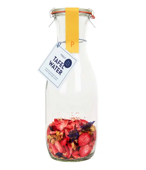 Tafelwater Pineut aardbei jasmijn korenbloem