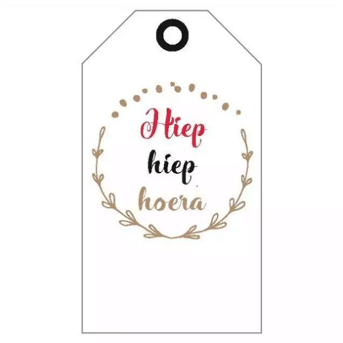 Wenskaartje hiep hiep hoera